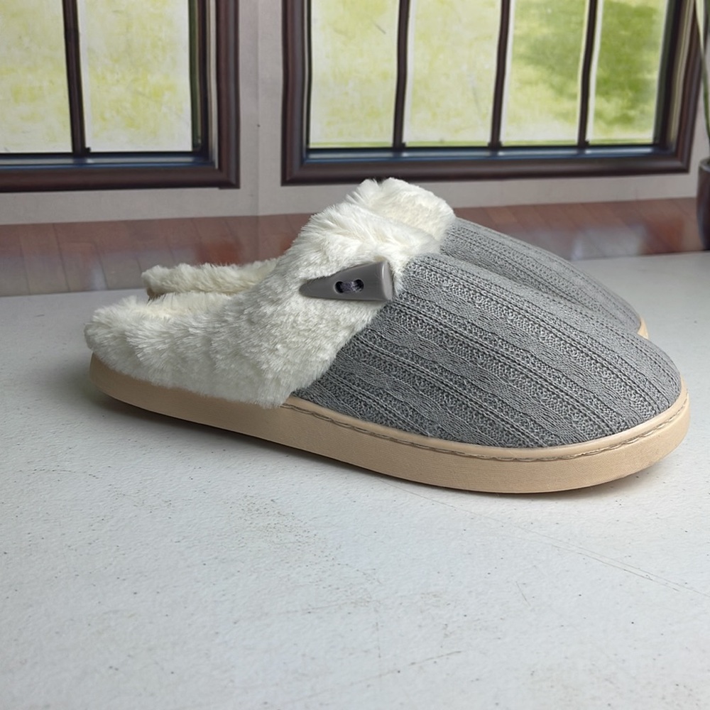 NineCiFun Women's Slip on Fuzzy House Slippers Memory Foam Slippers